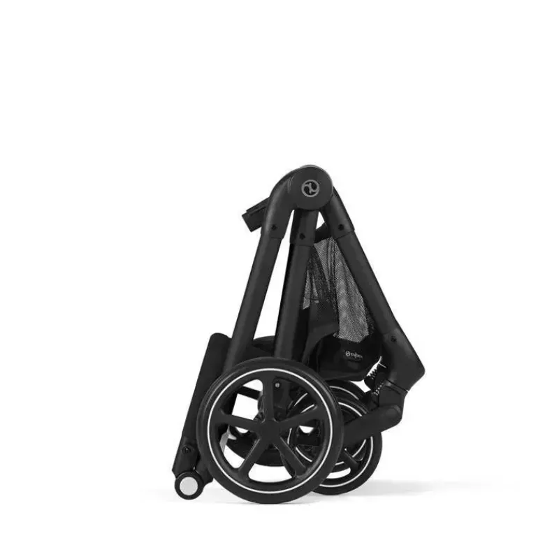 Cybex Travel Systems*- EOS Travel System, Stroller + Aton G Infant Car Seat Moon Black (Silver Frame)