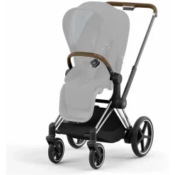 Cybex Top Strollers|Stroller Frames*- EPriam 2 Stroller Frame, Chrome/Brown