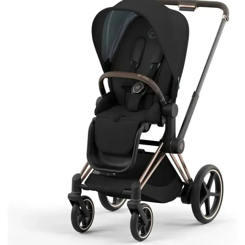 Cybex Cool Baby Products|Single Strollers*- EPriam 2 Stroller Rose Gold/Brown/Deep Black