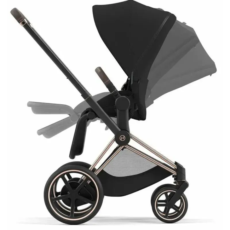 Cybex Cool Baby Products|Single Strollers*- EPriam 2 Stroller Rose Gold/Brown/Deep Black