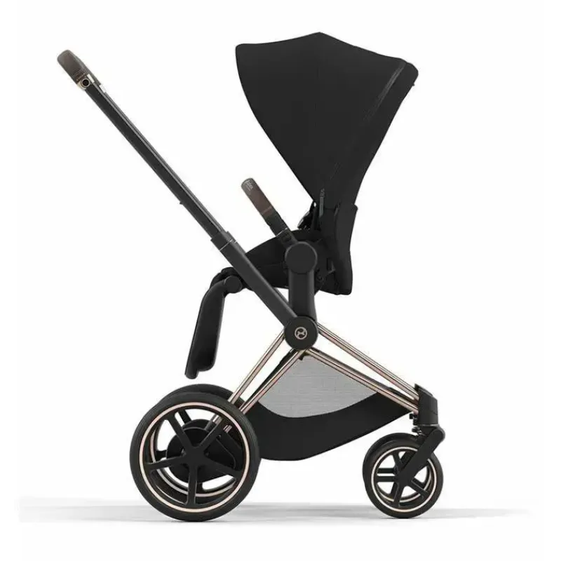 Cybex Cool Baby Products|Single Strollers*- EPriam 2 Stroller Rose Gold/Brown/Deep Black