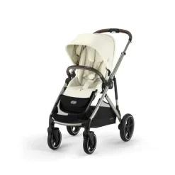 Cybex Double Strollers*- Gazelle S 2 Double Stroller Bundle, Seashell Beige/Taupe Frame