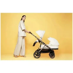 Cybex Double Strollers*- Gazelle S 2 Double Stroller Bundle, Seashell Beige/Taupe Frame