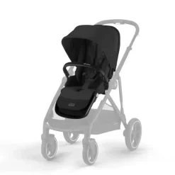 Cybex Add-On Seats & Boards*- Gazelle S 2 Second Seat, Moon Black With Black Frame