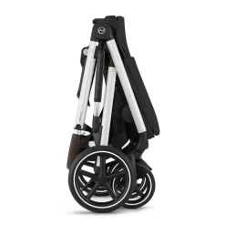 Cybex Single To Double Strollers|Double Strollers*- Gazelle S 2 Single-to-Double Stroller, Silver Frame/Moon Black