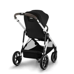 Cybex Single To Double Strollers|Double Strollers*- Gazelle S 2 Single-to-Double Stroller, Silver Frame/Moon Black