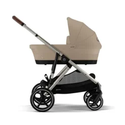 Cybex Single To Double Strollers|Double Strollers*- Gazelle S 2 Single-to-Double Stroller, Taupe Frame/Almond Beige