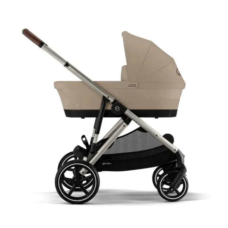 Cybex Single To Double Strollers|Double Strollers*- Gazelle S 2 Single-to-Double Stroller, Taupe Frame/Almond Beige