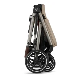 Cybex Single To Double Strollers|Double Strollers*- Gazelle S 2 Single-to-Double Stroller, Taupe Frame/Almond Beige