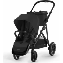 Cybex Single To Double Strollers*- Gazelle S 2 Single-to-Double Stroller, Black Frame/Moon Black