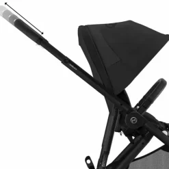 Cybex Single To Double Strollers*- Gazelle S 2 Single-to-Double Stroller, Black Frame/Moon Black