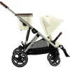Cybex Single To Double Strollers|Double Strollers*- Gazelle S 2 Single-to-Double Stroller, Taupe Frame/Seashell Beige