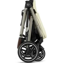 Cybex Single To Double Strollers|Double Strollers*- Gazelle S 2 Single-to-Double Stroller, Taupe Frame/Seashell Beige