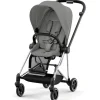 Cybex Single Strollers*- Mios 3, Chrome/Black Frame + Mirage Grey Seat Pack