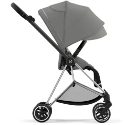 Cybex Single Strollers*- Mios 3, Chrome/Black Frame + Mirage Grey Seat Pack