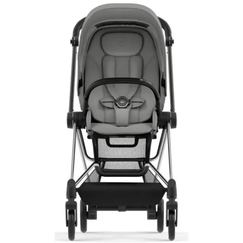 Cybex Single Strollers*- Mios 3, Chrome/Black Frame + Mirage Grey Seat Pack