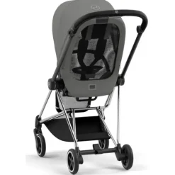 Cybex Single Strollers*- Mios 3, Chrome/Black Frame + Mirage Grey Seat Pack