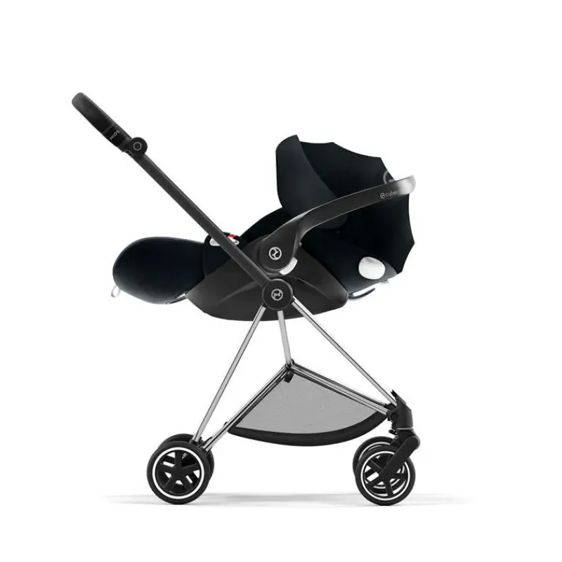 Cybex Single Strollers*- Mios 3, Chrome/Black Frame + Sepia Black Seat Pack