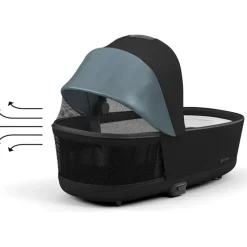 Cybex Bassinets & Carrycots*- Priam4/Epriam2 Lux Cot, Sepia Black