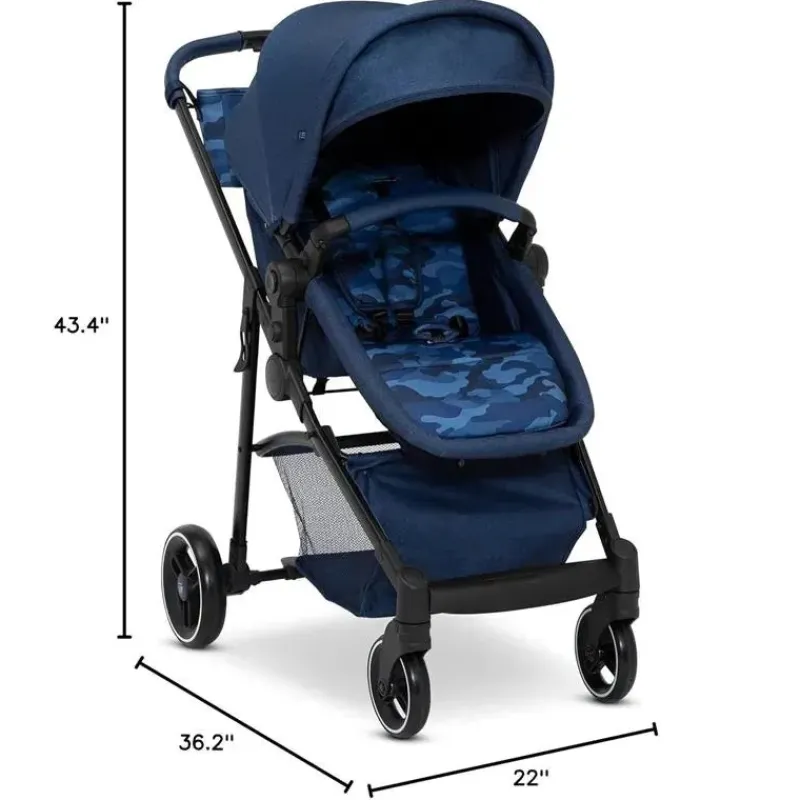 Delta Single Strollers*Children - Baby Gap 2-In-1 Carriage Stroller, Camo Blue