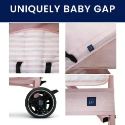 Delta Umbrella Strollers*Children - BabyGap Classic Stroller, Pink Stripes