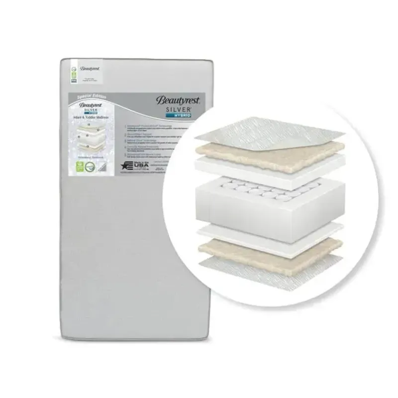 Delta Mattresses, Pads & Covers*Children - Beautyrest Silver Special Edition Hybrid Crib and Toddler Mattress