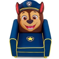 Delta Paw Patrol*Children - Figural Upholstered Kids Chair, Nick Jr. PAW Patrol Chase