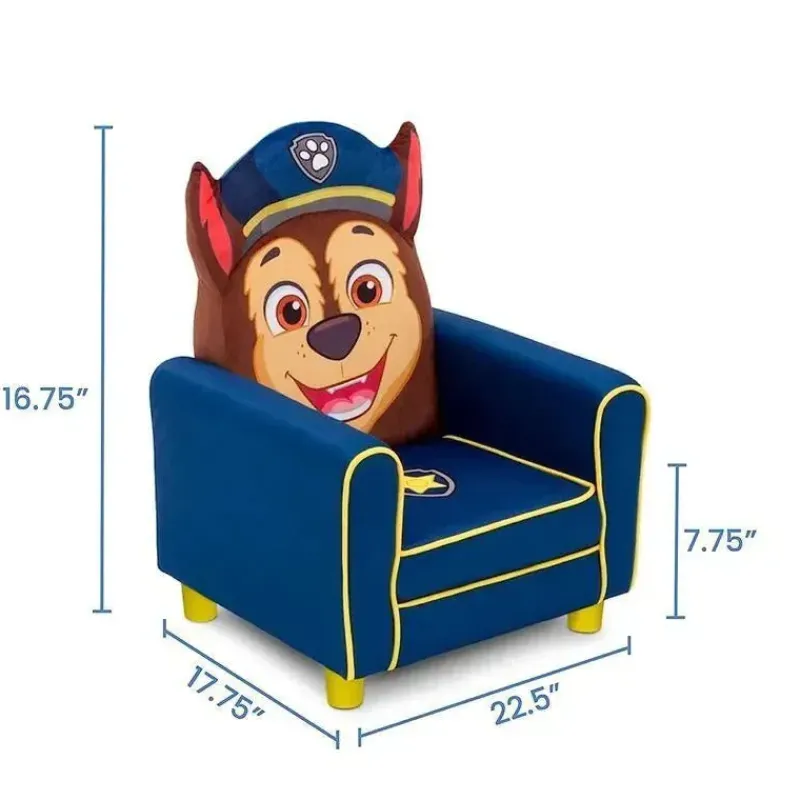 Delta Paw Patrol*Children - Figural Upholstered Kids Chair, Nick Jr. PAW Patrol Chase