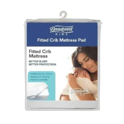 Delta Crib & Bed Sheets*Children - Fitted Crib Mattress Pad, White