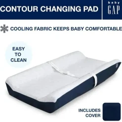 Delta Changing Pads & Covers*Children - Gap BabyGap Contoured Changing Pad with Cooling Cover, Navy