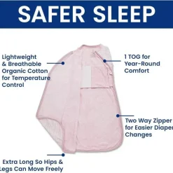 Delta Baby Sleepwear*Children - Gap babyGap TrueSleep Sleep Sack, 6-12 Months, Pink Stripe