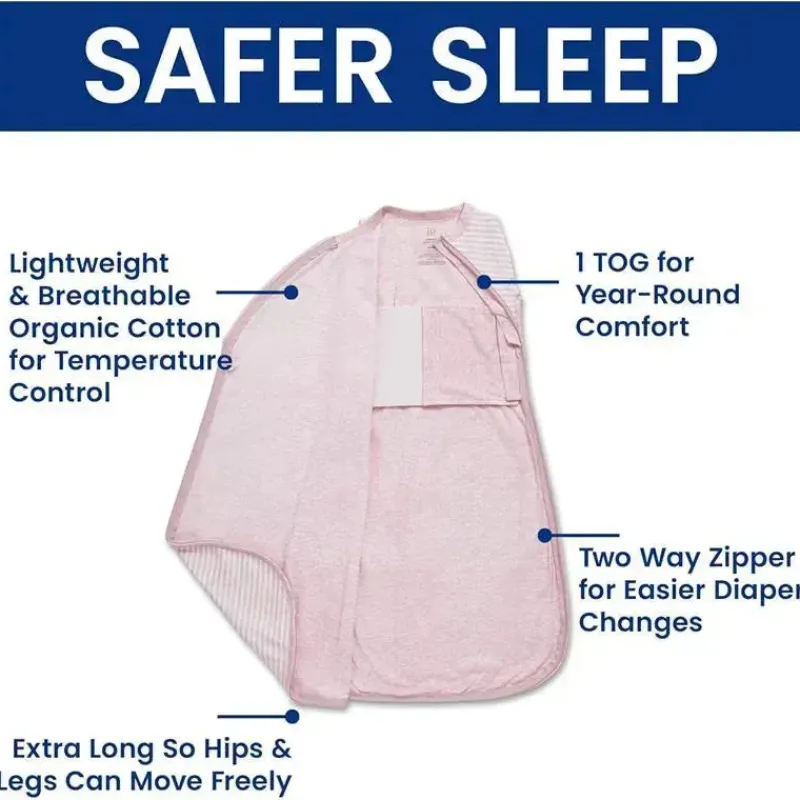 Delta Baby Sleepwear*Children - Gap babyGap TrueSleep Sleep Sack, 6-12 Months, Pink Stripe