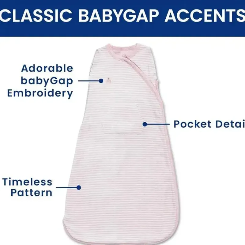 Delta Baby Sleepwear*Children - Gap babyGap TrueSleep Sleep Sack, 6-12 Months, Pink Stripe