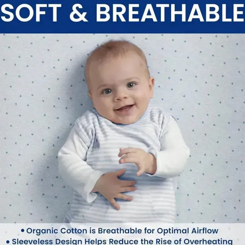Delta Baby Sleepwear*Children - Gap babyGap TrueSleep Sleep Sack, 6-12 Months, Bluish Grey Stripe