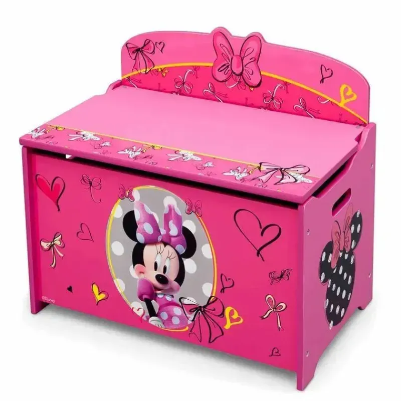 Disney Mickey & Minnie*Delta Minnie Mouse Toy Box For Kids