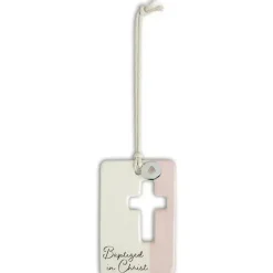 Demdaco Baptism*- Baptism Token, Pink