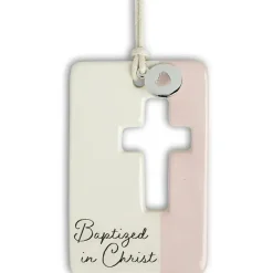 Demdaco Baptism*- Baptism Token, Pink