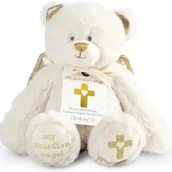 Demdaco Baptism|Gifts Up To $25*- Bear Guardian Angel Plush