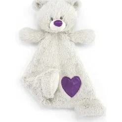 Demdaco Plush & Stuffed Animals|Birthday Party*- Birthstone Amethyst and Grey, Stuffed Animal Blankie Bear February