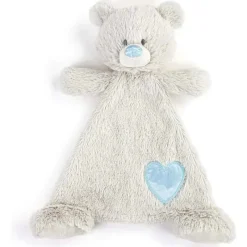 Demdaco Plush & Stuffed Animals*- Birthstone Blue and Grey, Stuffed Animal Blankie Bear December