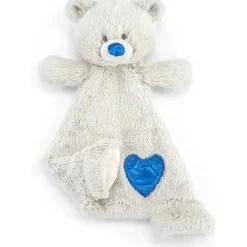 Demdaco Plush & Stuffed Animals|Birthday Party*- Birthstone Color Sapphire and Grey, Stuffed Animal Blankie Bear September