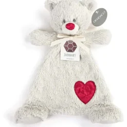 Demdaco Plush & Stuffed Animals|Birthday Party*- Birthstone Color Garnet and Grey, Stuffed Animal Blankie Bear January