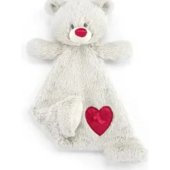 Demdaco Plush & Stuffed Animals|Birthday Party*- Birthstone Color Garnet and Grey, Stuffed Animal Blankie Bear January
