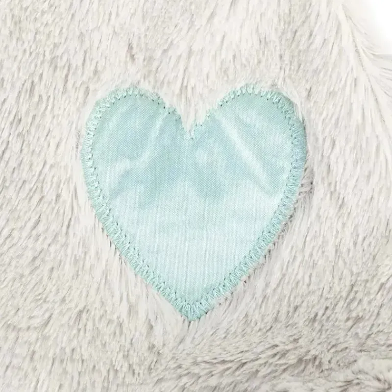 Demdaco Plush & Stuffed Animals|Birthday Party*- Birthstone Color Aquamarine and Grey, Stuffed Animal Blankie Bear March