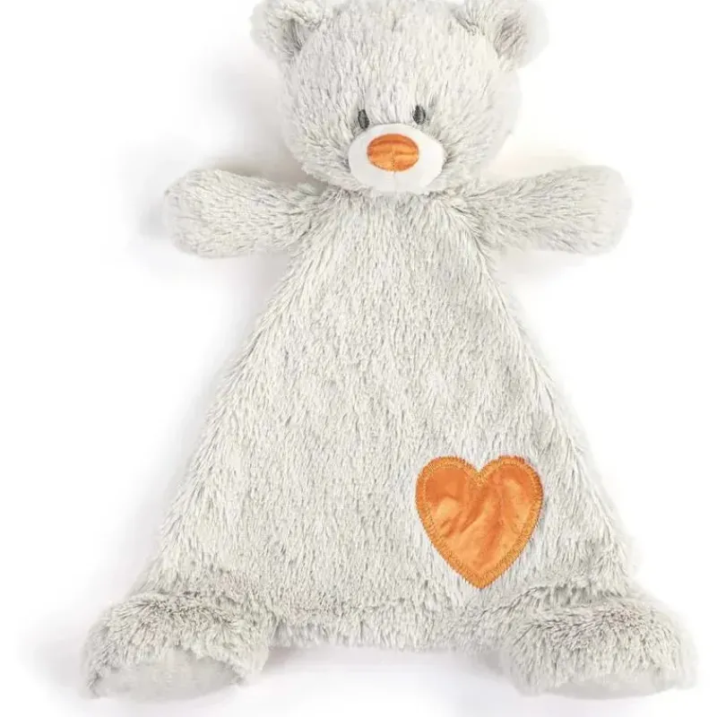 Demdaco Plush & Stuffed Animals|Birthday Party*- Birthstone Color Citrine and Grey, Stuffed Animal Blankie Bear November