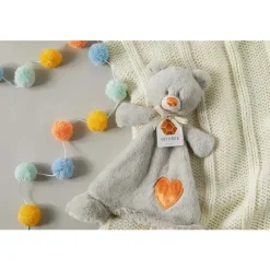 Demdaco Plush & Stuffed Animals|Birthday Party*- Birthstone Color Citrine and Grey, Stuffed Animal Blankie Bear November