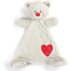 Demdaco Plush & Stuffed Animals|Birthday Party*- Birthstone Color Ruby and Grey, Stuffed Animal Blankie Bear July