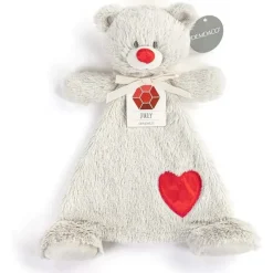Demdaco Plush & Stuffed Animals|Birthday Party*- Birthstone Color Ruby and Grey, Stuffed Animal Blankie Bear July