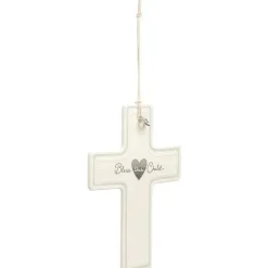 Demdaco Baptism*- Bless This Child Wall Cross, Neutral