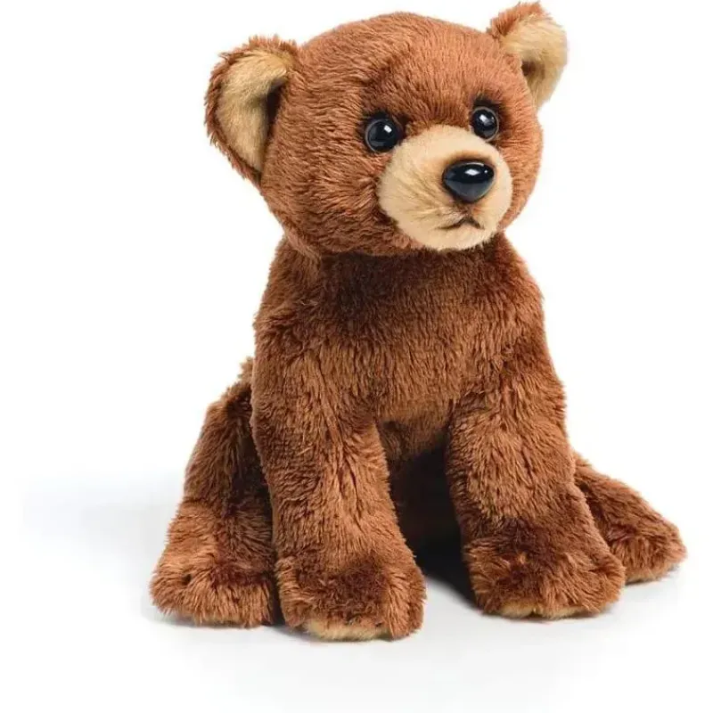 Demdaco Plush & Stuffed Animals*- Brown Grizzly Bear Cub Children's Plush Beanbag Stuffed Animal Toy